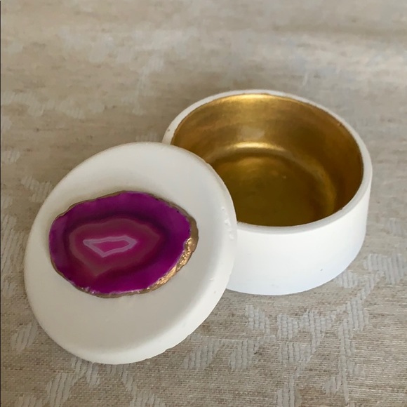 sarah cazz collection Other - Agate slice and cabochon trinket boxes